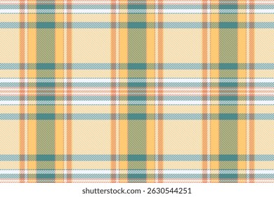Golf check fabric pattern, industry vector tartan seamless. Attire texture textile background plaid in amber and alice blue colors palette.