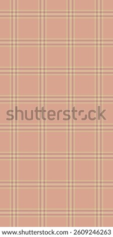 Golf check pattern fabric, periodic vector textile seamless. Gorgeous texture plaid background tartan in tan and orange colors palette.