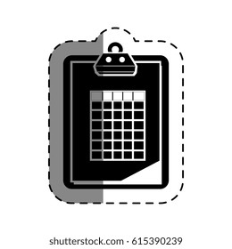 golf clipboard isolated icon