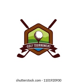 Golf club badges logo template. Sport badges vector illustration