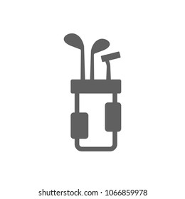 Golf club bag icon in trendy flat style isolated on white background. Symbol for your web site design, logo, app, UI. Vector illustration, EPS