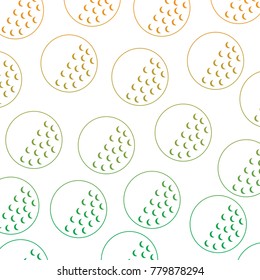 golf club ball sport object play seamless pattern