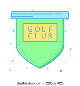 golf club  board  tag 