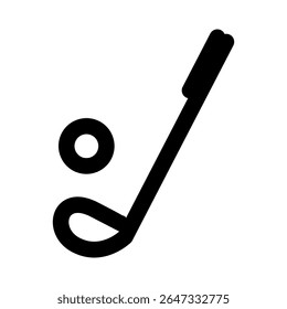 Golf Club bold thick line icon 