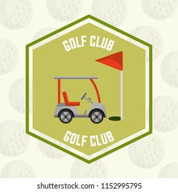 golf club car red flag stamp