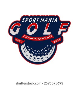 Golf Club championship logo vector template. Golf team logo design icon