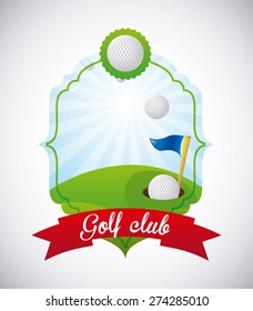 golf club emblem design, vector illustration eps10 graphic 