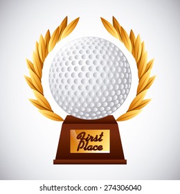 golf club emblem design, vector illustration eps10 graphic 