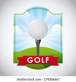 golf club emblem design, vector illustration eps10 graphic 
