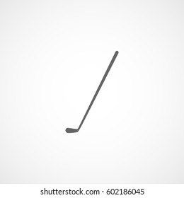 Golf Club Flat Icon On White Background