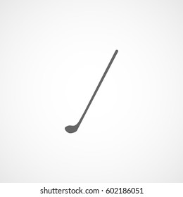 Golf Club Flat Icon On White Background