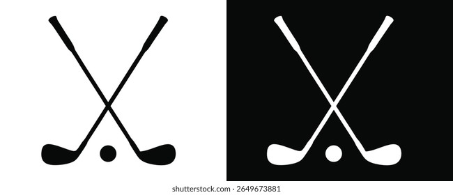 golf club flat icon. golf stick for sports element. vector illustration	