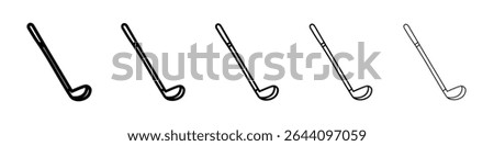 Golf club icon concept. graphic design, logo, Web, UI.