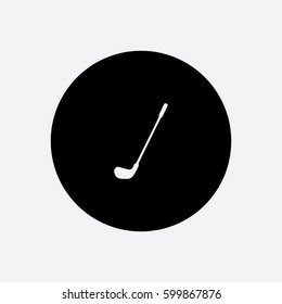 Golf Club icon silhouette vector illustration


