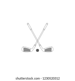 Golf Club icon. Vector illustration isolated on white background.