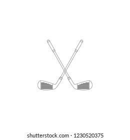 Golf Club icon. Vector illustration isolated on white background.