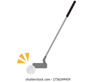 
Golf club icon.  Vector illustration about golf .  