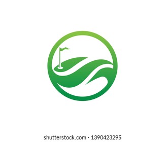 Golf club icons symbols elements and logo vector image