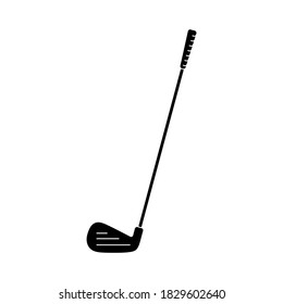 Golf club or iron in vector