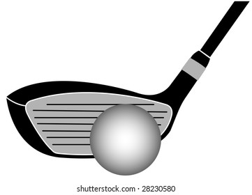 Golf Club Iron Vector Illustration