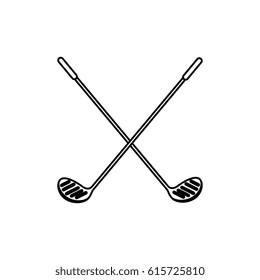 golf club isolated icon