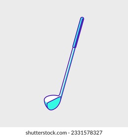 Golf club isometric vector illustration