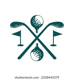 Golf Club Items - Golf Equipments vector isolated