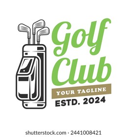 Golf club logo badge template vector isolated. Golf logo template vector design.