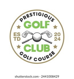 Golf club logo badge template vector isolated. Golf logo template vector design.