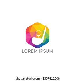 Golf club logo design. Golf championship or golf tournament sign.