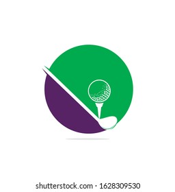 Golf club logo design. Golf championship or golf tournament sign.	