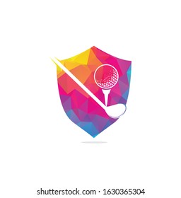 Golf club logo design. Golf championship or golf tournament sign.	