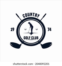 Golf club logo design concept