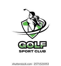 Golf club Logo Design. Golf Sport Logo Design  Illustration Vector
