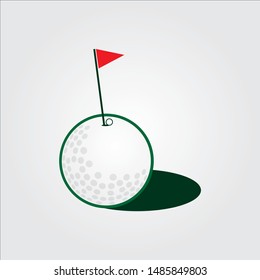 golf club logo design template vector