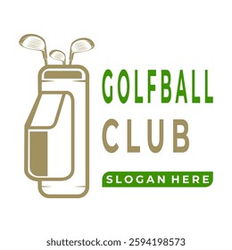 Golf Club logo design vector template. Golf sport club logo design