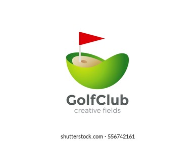 Golf club Logo design vector template.