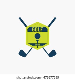 Golf club logo, labels and emblems. Vector Illustration