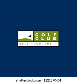 Golf Club Logo For Golf Tournaments, Organizations And Country Clubs. Vector Illustrator 
