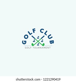 Golf club logo for golf tournaments, organizations and country clubs. vector illustrator 
