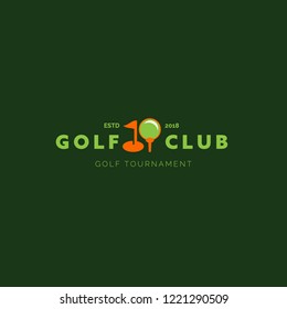 Golf club logo for golf tournaments, organizations and country clubs. vector illustrator 
