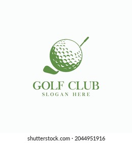 Golf Club Logo For Golf Tournaments, Organizations And Country Clubs. Vector Illustrator