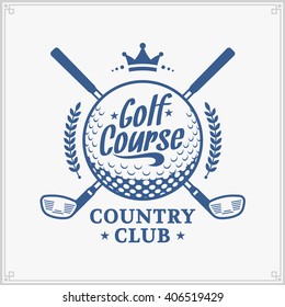 Golf Club Logo For Golf Tournaments, Organizations And Country Clubs.