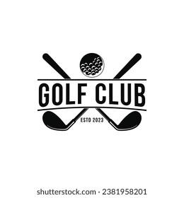 Diseño vectorial del logo del club de golf