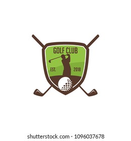 golf club logos green background