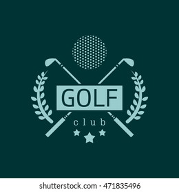 Golf Club Logos Labels Emblems Colorful Stock Vector (Royalty Free ...