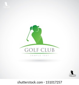 Golf Club Sign - Vector Illustration