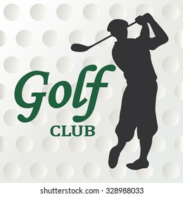 Golf Club Sign - Vector Illustration