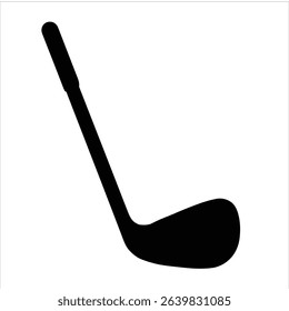 Golf club silhouette illustration sport recreation golfing golfing equipment course design graphic