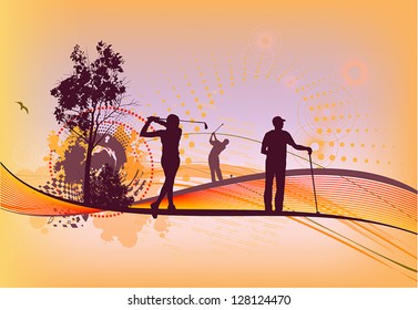 ゴルフ シルエット 女性 のイラスト素材 画像 ベクター画像 Shutterstock